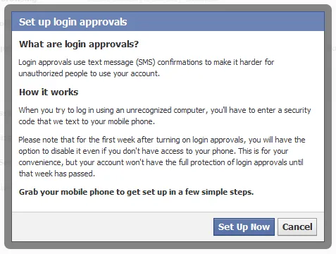 Set up login approvals