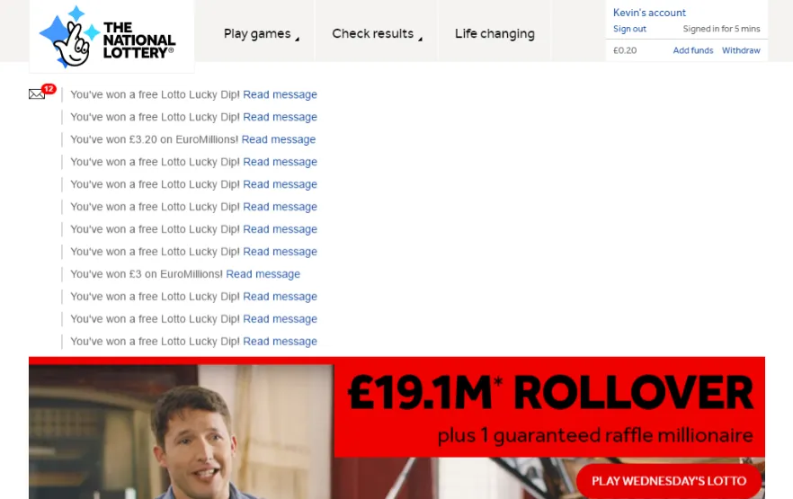 Lottery notifications taking up half of the vertical screen space